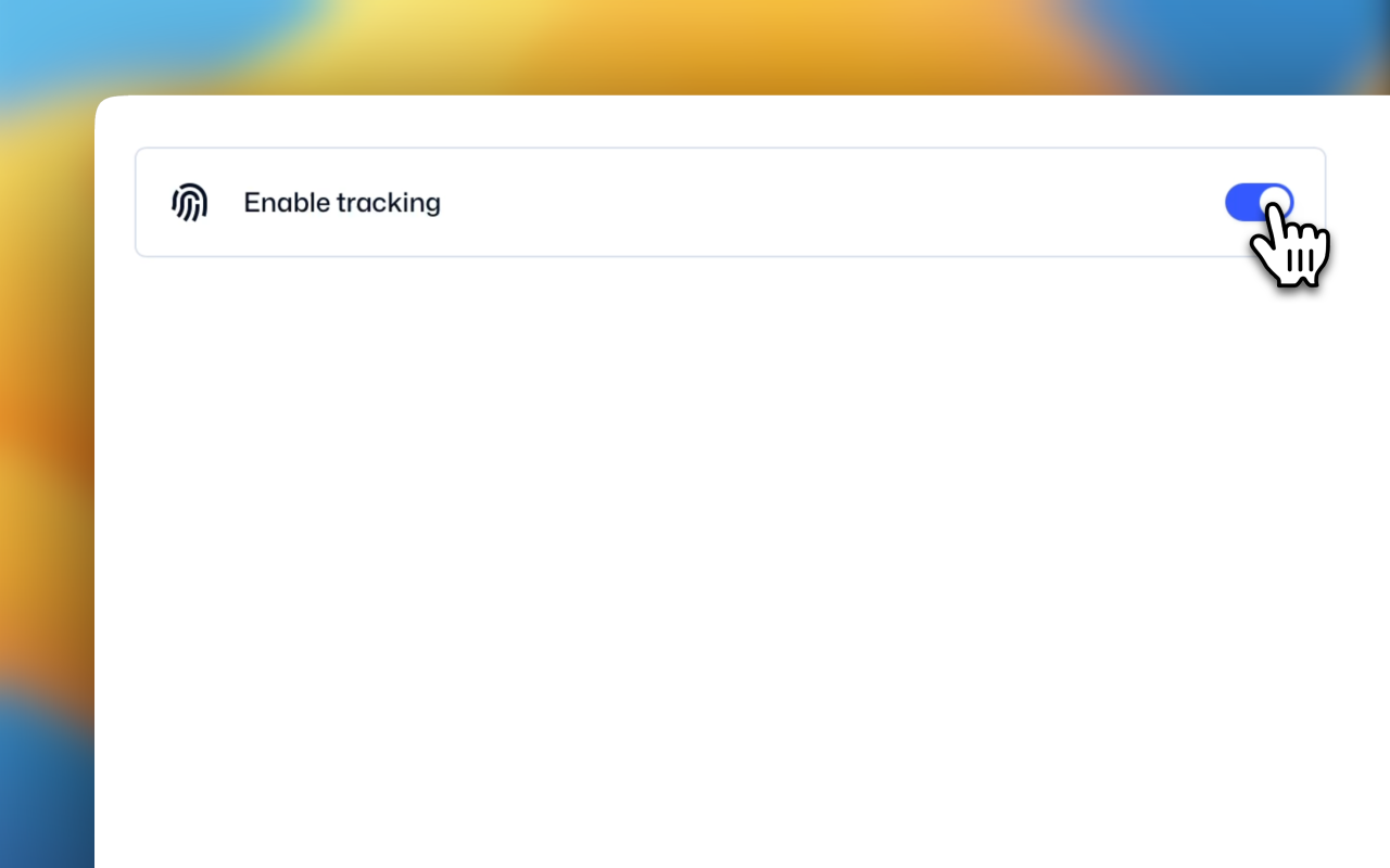 Laat zien hoe je B2B tracking kan aanzetten
